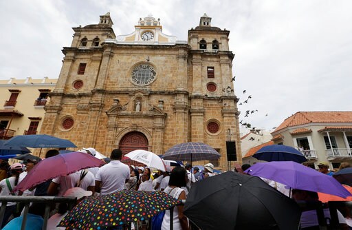 The Latest: Pope Gets a Bruise in Popemobile