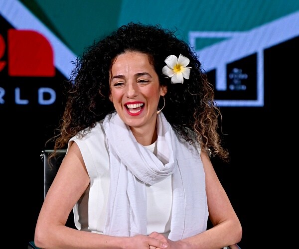 masih alinejad speaks onstage