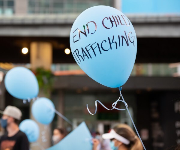 anti child sex trafficking protest in ontario canada