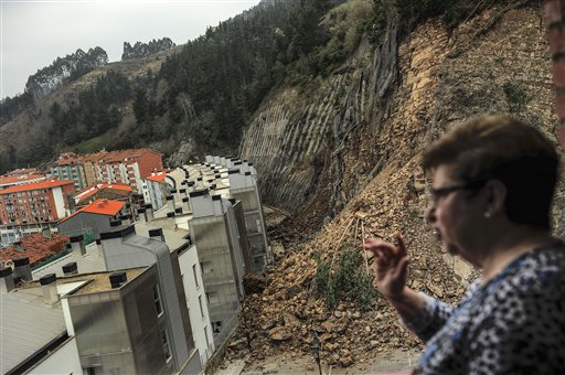Rockslide in Northern Spain Forces 180 to Evacuate Homes