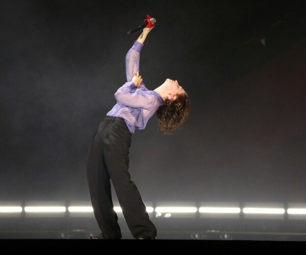 christine and the queens performs on stage