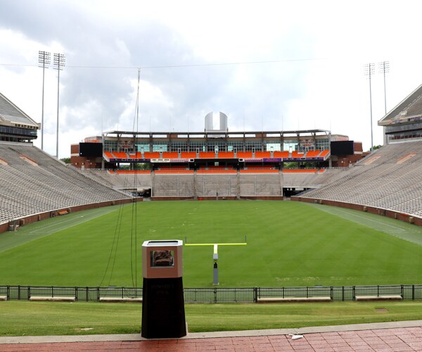 the football stadium at clemson university