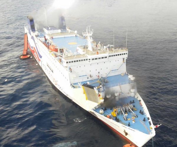 500 Evacuated From Burning Ferry Near Puerto Rico