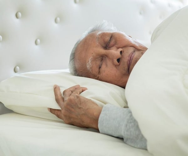 older man sleeping