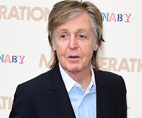 singer Paul McCartney on the red carpet