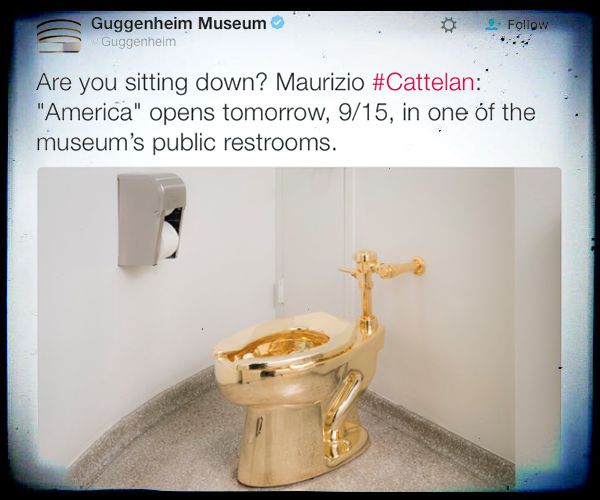 Guggenheim Gold Toilet: 'Interactive' Exhibit Opens to Public Friday