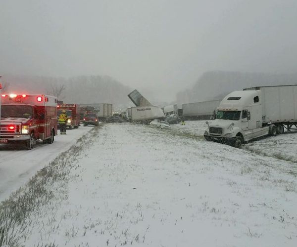 Interstate 90 Pileup Involving 50 Vehicles Shuts Road for 14 Hours
