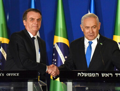 Netanyahu Embraces Brazil's Far-right Bolsonaro in Israel