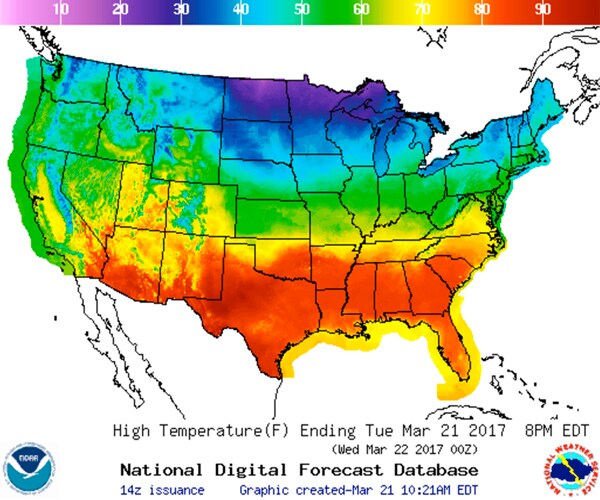 Forecasters: Spring Expected to Be Warm, Wet Nationwide