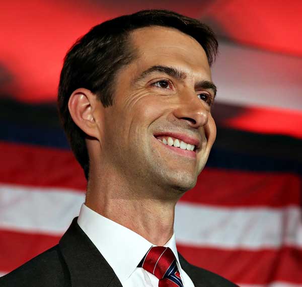 Sen. Tom Cotton Has Share of Staunch Fans, and Critics
