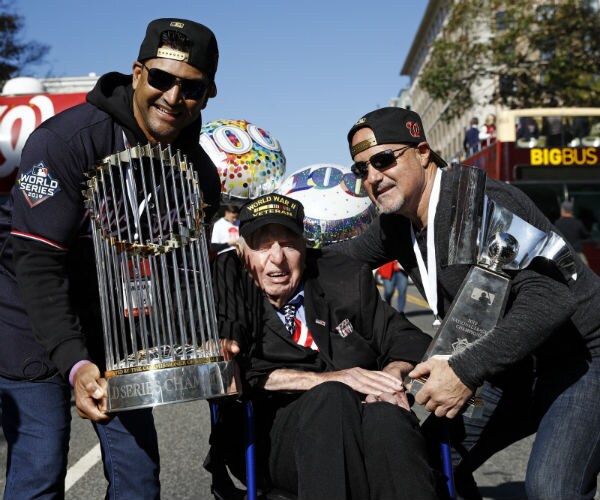 Nationals Fans Rejoice in Red as Hometown Heroes Are Honored