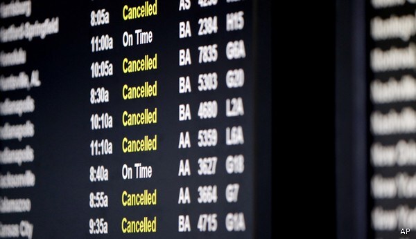 2,500 Flights Canceled by Storm, Cold
