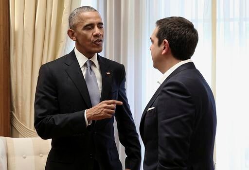The Latest:  Obama Gets Up-close Look at the Acropolis