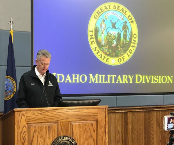 Idaho gov. brad little is shown