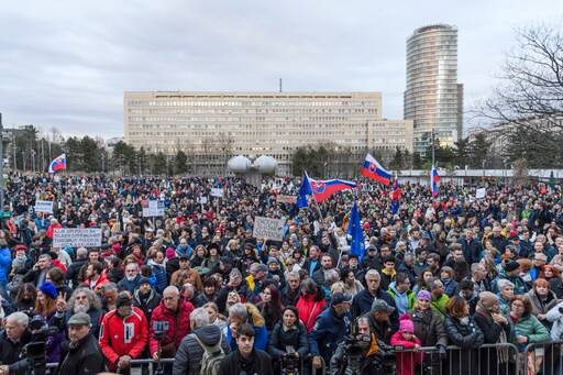 Thousands Rally in Slovakia to Mark the 2018 Slayings of an Investigative Journalist and His Fiancee