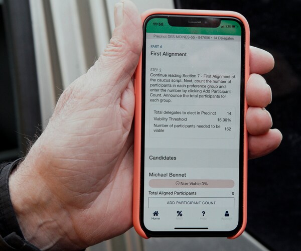 the phone app that caused problems in tracking iowa caucuses results