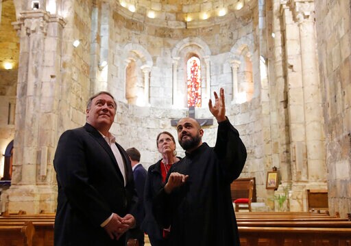 Pompeo Tours Lebanese Historical Preserved with US Funds