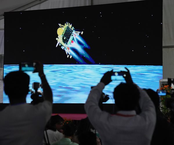 India Lands Crewless Craft at Moon's South Pole