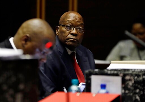 South Africa Ex-president Jacob Zuma in Court for Corruption