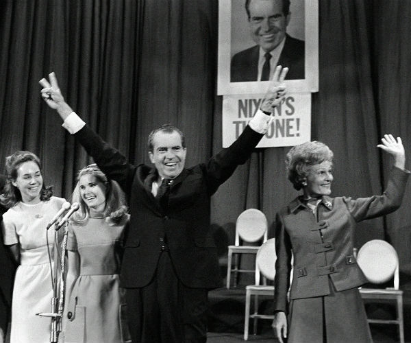 nixon wins presidency for first term pre watergate 