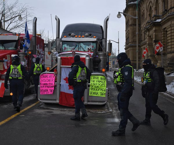 Truckers Protesting in Canada End Last US Border Blockade