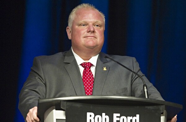 Rob Ford, Toronto Mayor Seeking Re-election, Has Tumor