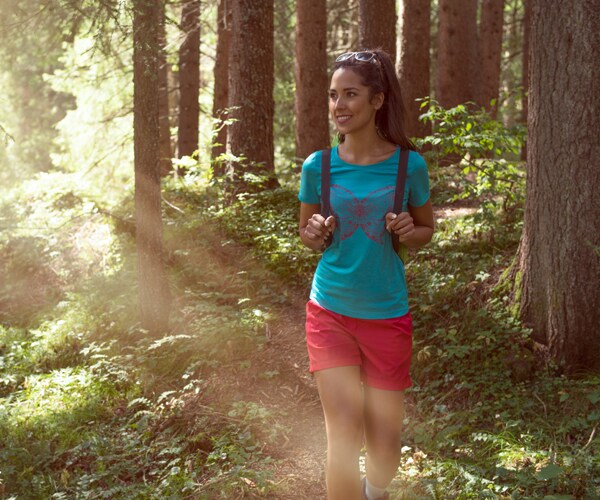 walking in the woods