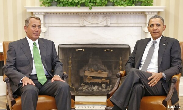 Obama Hosts Boehner for Rare Oval Office Chat