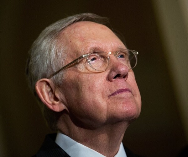 harry reid listens to question