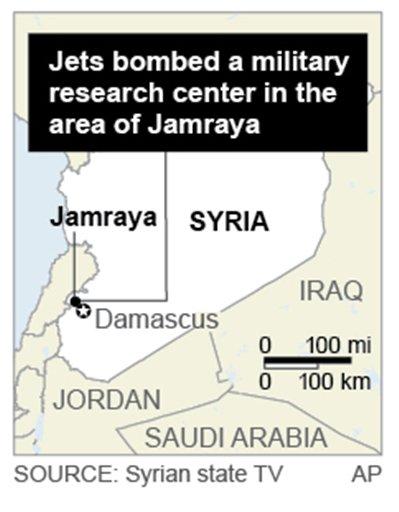 Israel Hits Syria Arms Convoy to Lebanon: Sources