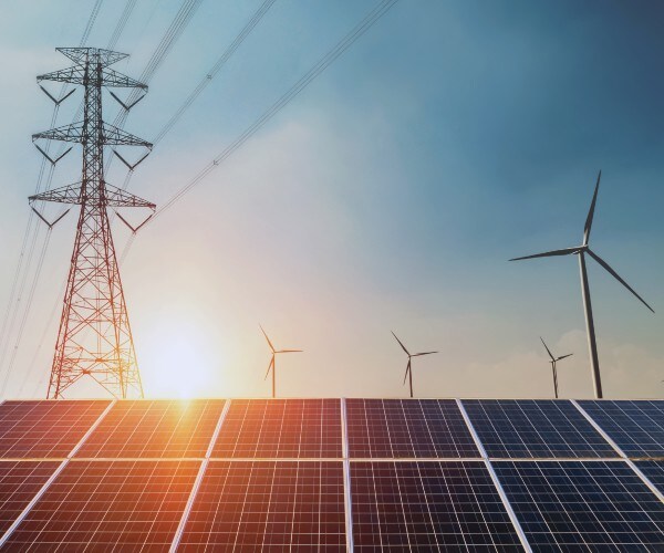 solar and wind versus electricity 