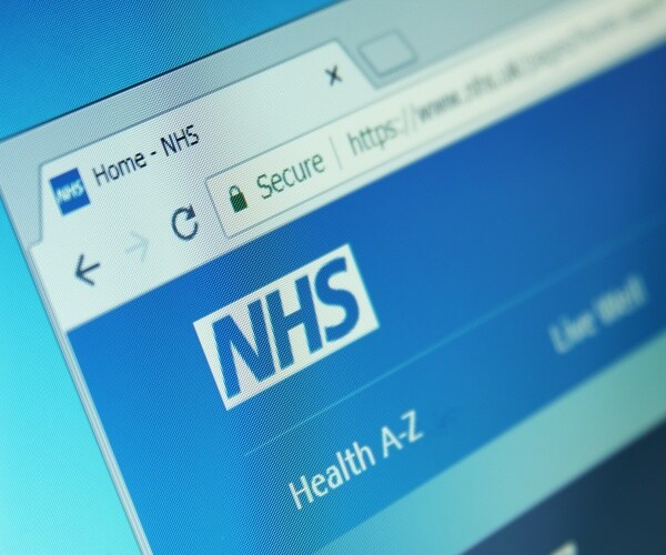 National Healt Service (NHS) homepage on the internet