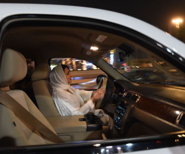 At Midnight, Riyadh Erupts in Cheers for a Woman in a Car