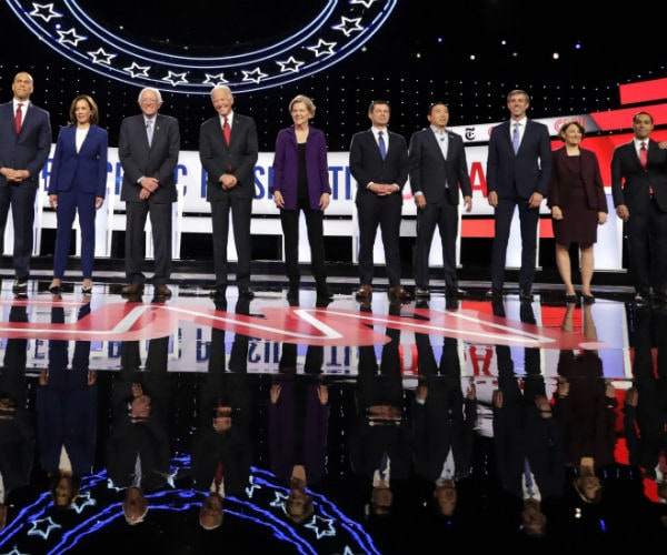 2020 presidential candidates are shown