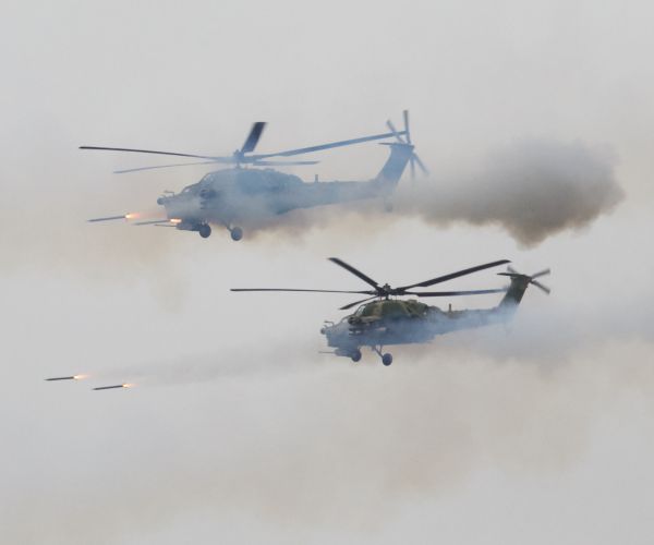 Russian Helicopter Rocket Accidentally Fired at Spectators: Reports