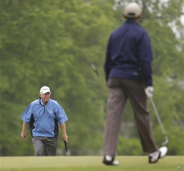 Golfing with Obama,  Chambliss Scores Hole-in-one