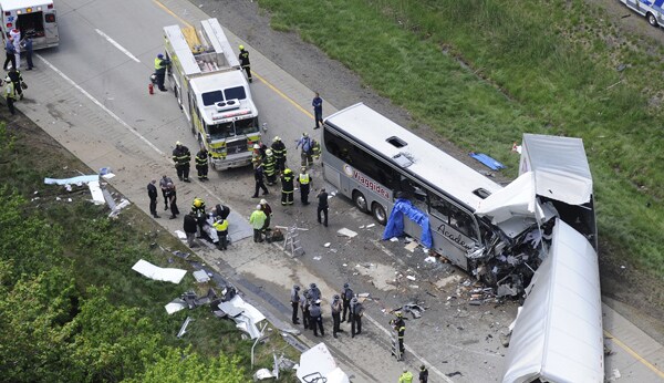 Major Tractor-Trailer Crash in Poconos Leaves 2 Dead, 17 Injured