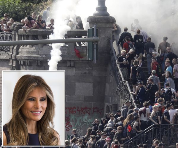 Melania Trump's G-20 Day Canceled as Protests Block Her In