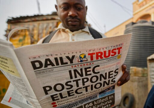 Nigeria Delays Its Election; Candidates Rush Back to Capital
