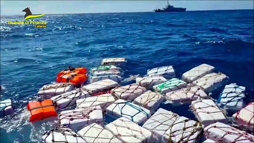 Italian Police Scoop up 2 Tons of Cocaine Bobbing in Sea
