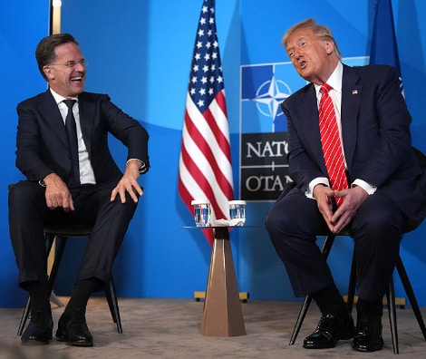 Still Irked by Iran Snub, Trump Blasts NATO After Private Rutte Meeting
