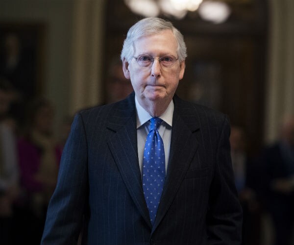 senate majority leader mitch mcconnell is shown