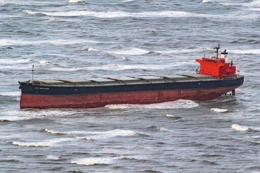 Stranded Cargo Ship Freed from German Sandbank after 3 Days