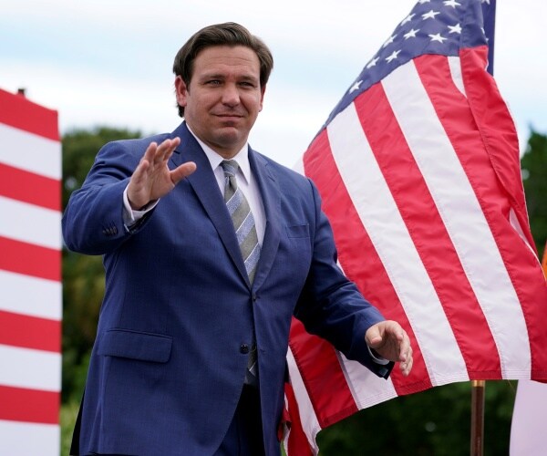 florida governor ron desantis attends an event with president trump