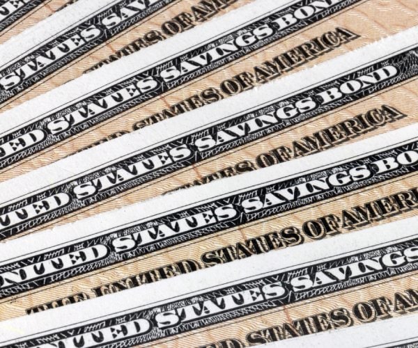 stacks of treasury bonds