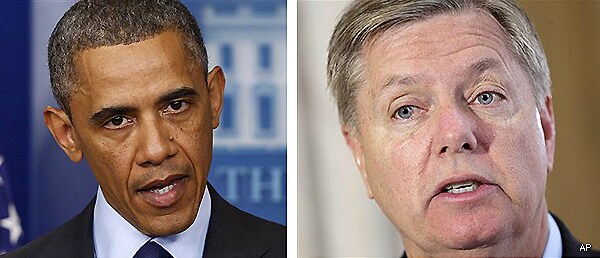 Obama, Graham Spar Over 'Deteriorated' National Security 