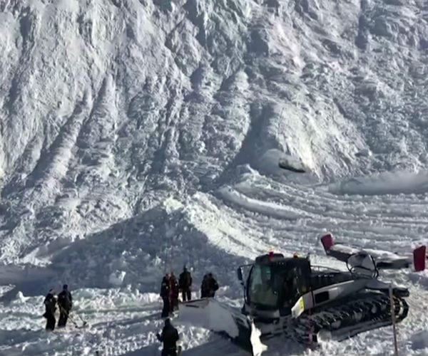 Avalanche Strikes French Alps Resort of Tignes