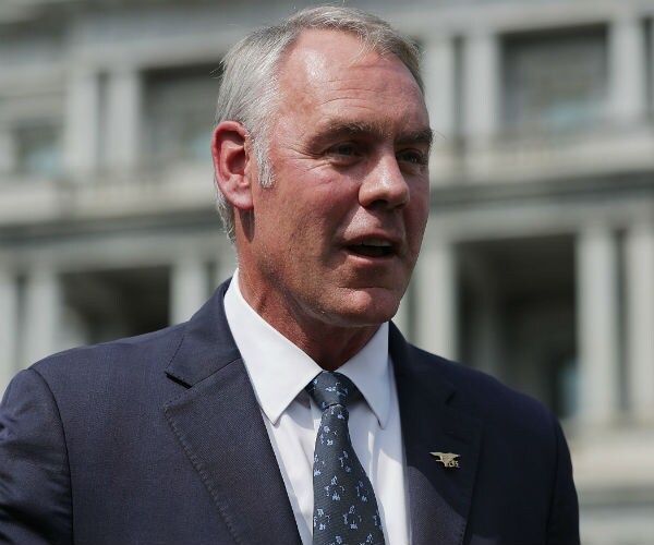 ryan zinke speaks to reporters 