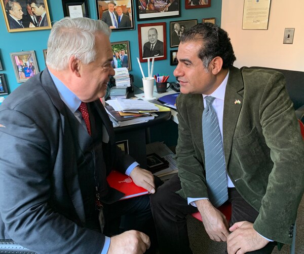 John Gizzi and Rahim Rashidi, famously nicknamed "Mr. Kurd" by President Donald Trump