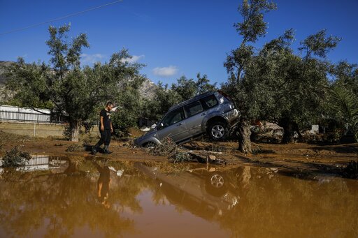 The Latest: Greece Floods Kill 2; Hundreds of Homes Damaged